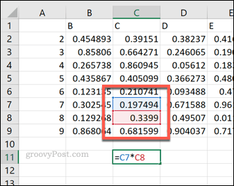 Referencias de celda única en Excel