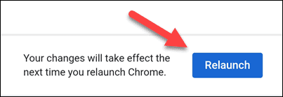 Botón para reiniciar Chrome en el móvil