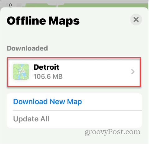 Descargue Apple Maps para usarlo sin conexión