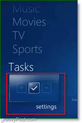 Windows 7 Media Center - haga clic en tareas> <noscript> <img style =