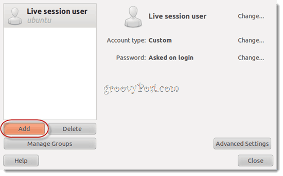 usuario de sesión en vivo ubuntu