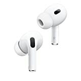 Auriculares inalámbricos Apple AirPods Pro (2.ª generación) con estuche de carga MagSafe. Cancelación activa de ruido, audio espacial personalizado, ajuste personalizable, auriculares Bluetooth para iPhone