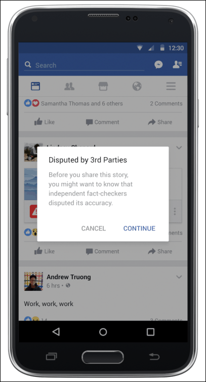 facebook noticias falsas terceros
