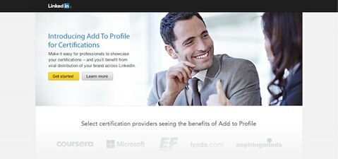 linkedin agregar al perfil para certificaciones