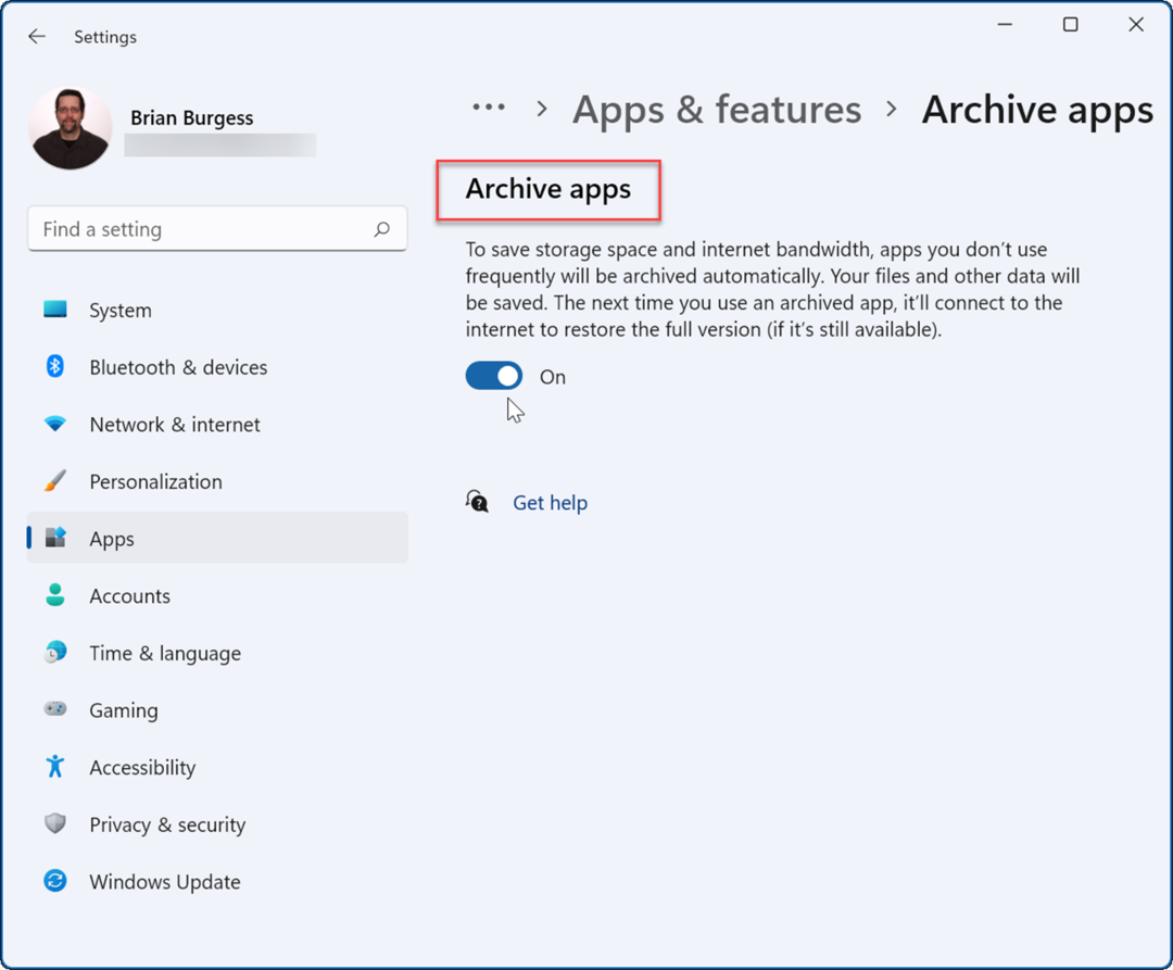 Cómo habilitar aplicaciones de archivo en Windows 11