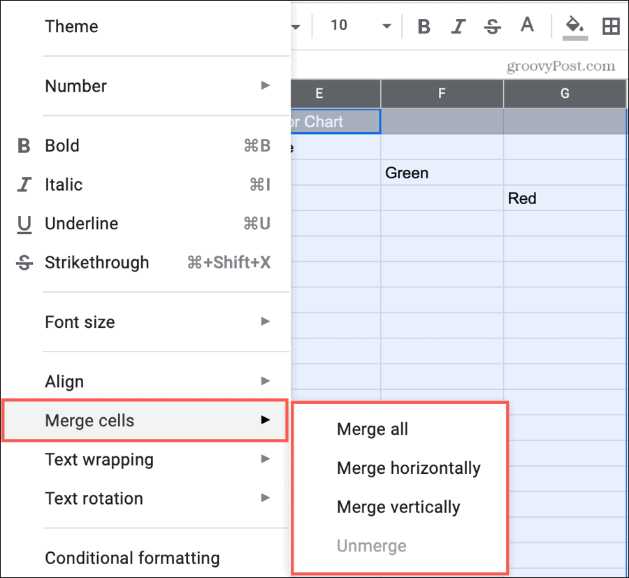 Combinar columnas en Google Sheets