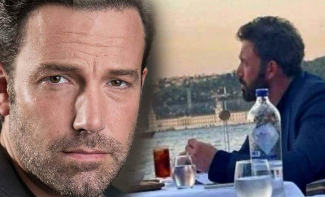 ¡Ben Affleck disfrutó del Bósforo solo! ¿Quién es Ben Affleck? ¿Por qué en Estambul?