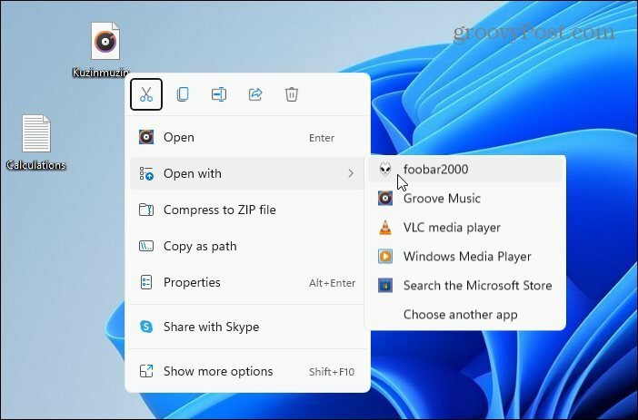archivos individuales abiertos con Windows 11