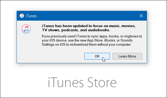 Apple elimina la tienda de aplicaciones iOS de iTunes en la última actualización