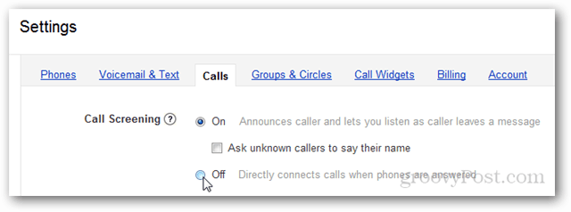 Cómo deshabilitar la detección de llamadas de Google Voice