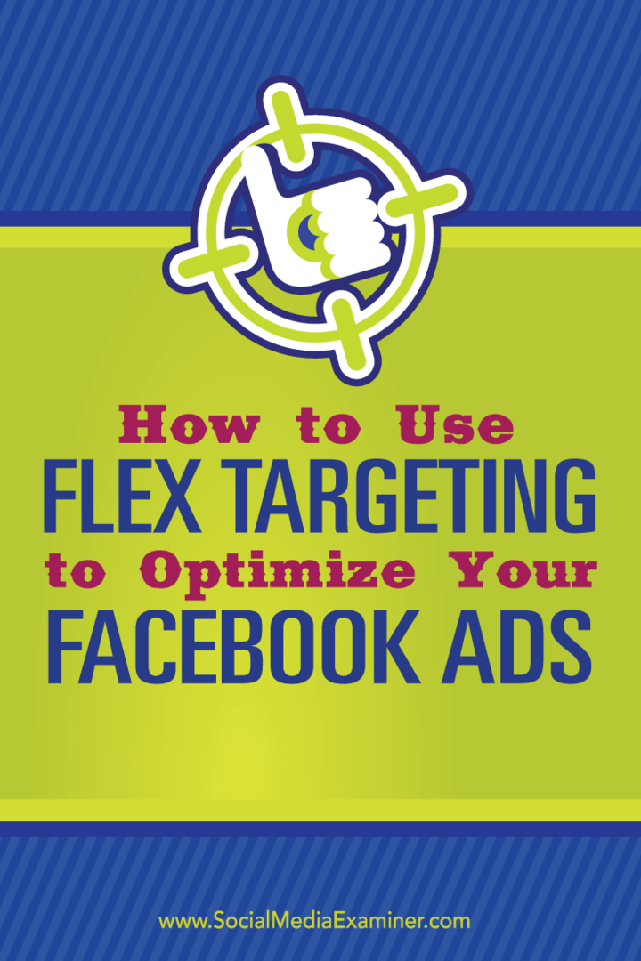 optimizar los anuncios de Facebook con segmentación flexible