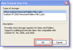 Crear nuevo archivo de datos de Outlook:: groovyPost.com