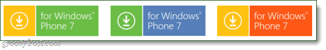 Logotipo del nuevo botón de Windows Phone 7