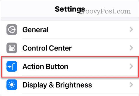 configuración del botón de acción iphone pro