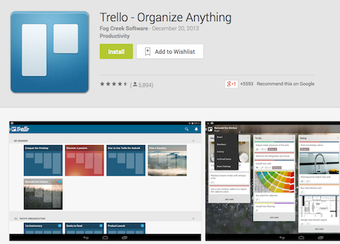 aplicación trello