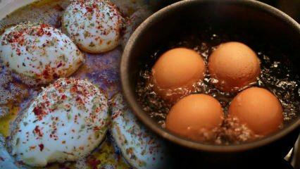 ¿Cómo hacer huevos revueltos? Receta de huevos escalfados con rica salsa para el desayuno