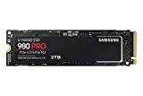 SAMSUNG 980 PRO SSD 2TB PCIe NVMe Gen 4 Gaming M.2 Tarjeta de memoria interna de estado sólido, velocidad máxima, control térmico, MZ-V8P2T0B