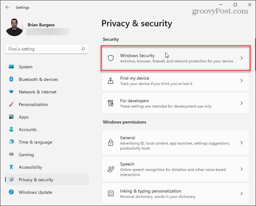 Privacidad y seguridad windows 11
