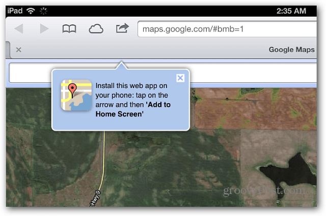 Google Maps en Safari iOS 6