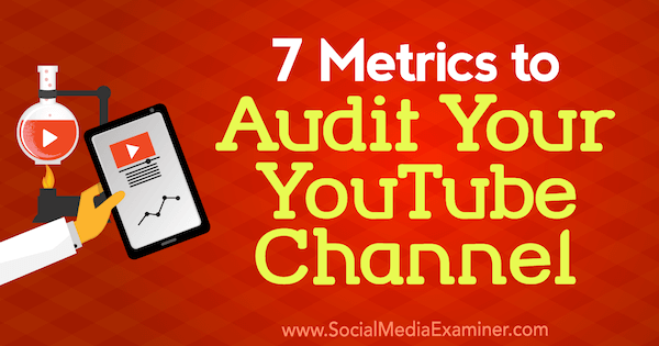 7 métricas para auditar su canal de YouTube por Jeremy Vest en Social Media Examiner.