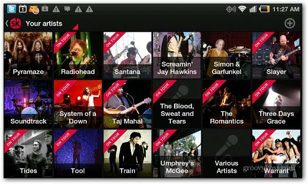 SongKick ahora tiene aplicación para Android