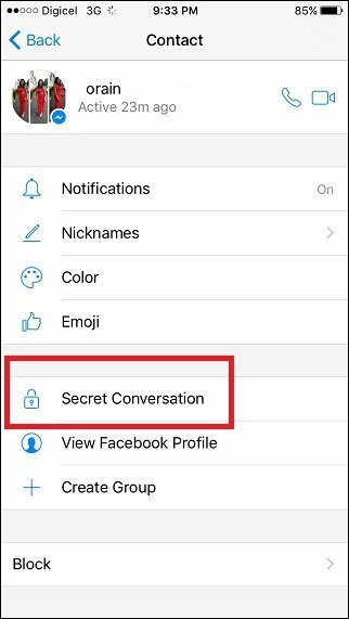 Conversaciones secretas de Facebook Messenger: cómo enviar mensajes cifrados de extremo a extremo en iOS, Android y WP