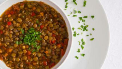 ¿La sopa de lentejas verdes te hace subir de peso? Receta de sopa de lentejas baja en calorías