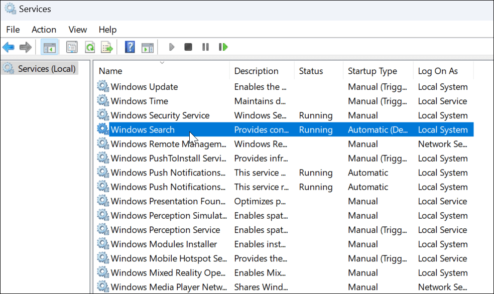 La barra de búsqueda de Windows 11 no funciona