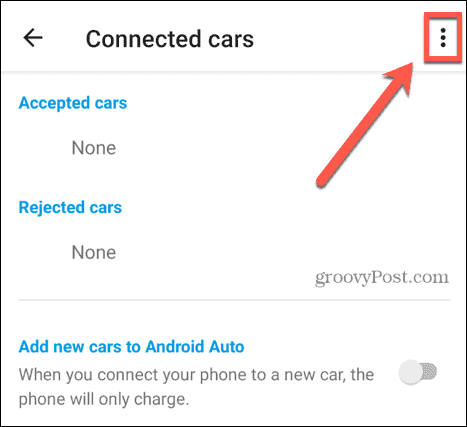 icono de tres puntos de android auto