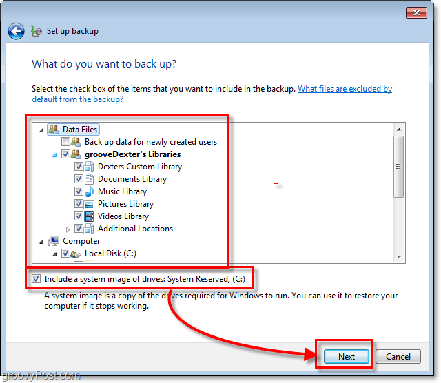 Copia de seguridad de Windows 7: elija en detalle de qué desea hacer una copia de seguridad