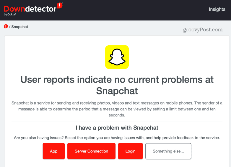 detector de caídas de Snapchat