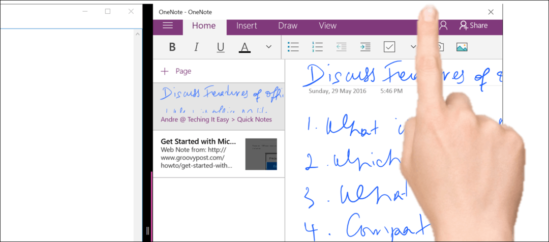 Trabajar en modo tableta en la actualización de aniversario de Windows 10