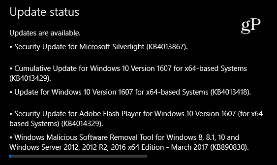 Actualización acumulativa de Windows 10 KB4013429 disponible ahora