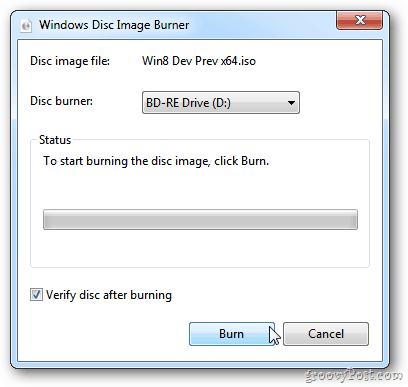 Grabadora de imágenes de disco de Windows