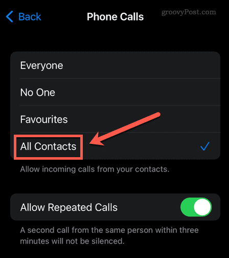 permitir todos los contactos iphone