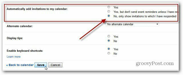 Desactiva las notificaciones de invitación a eventos del calendario de Google+
