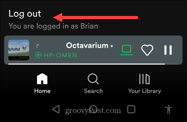 Obtener Spotify en una pantalla de bloqueo de Android