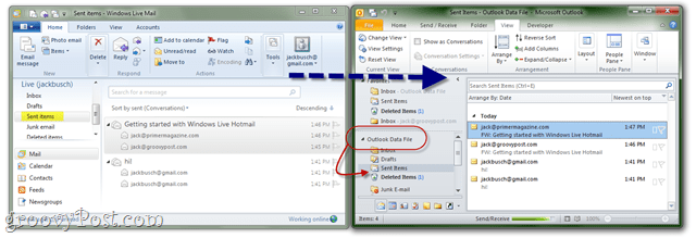 Exportar Windows Mail a Outlook Exchange