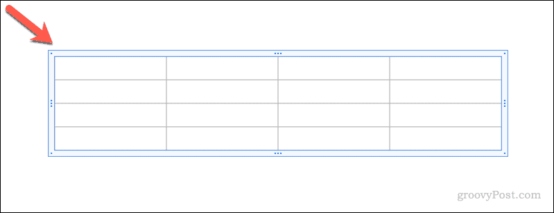 Seleccionar una tabla en Presentaciones de Google