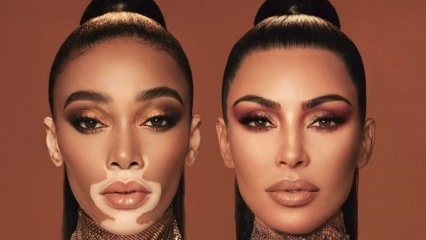 ¡Kim Kardashian y Winnie Harlow se convirtieron en caras publicitarias en el mismo marco!