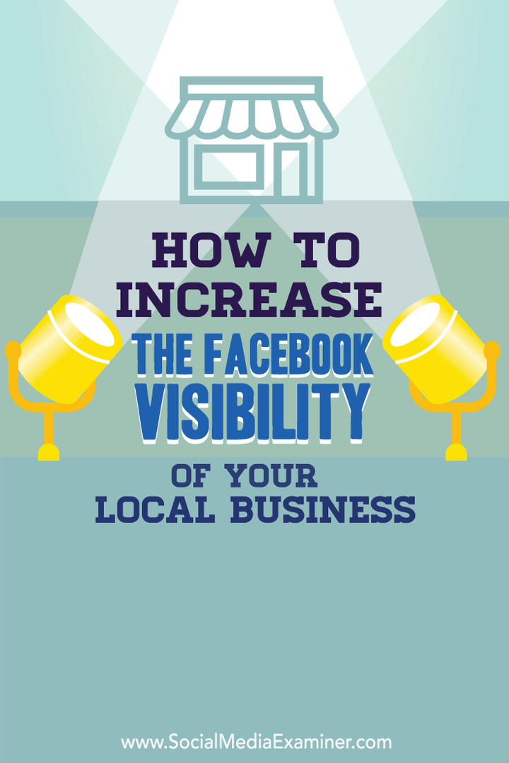aumentar la visibilidad de su negocio local en facebook