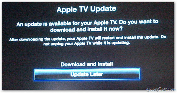 Actualización de Apple TV