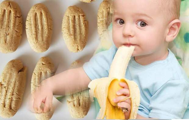 Receta de galletas de plátano para bebés