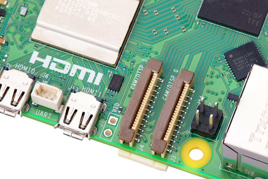 Raspberry Pi 5 puertos mini-HDMI