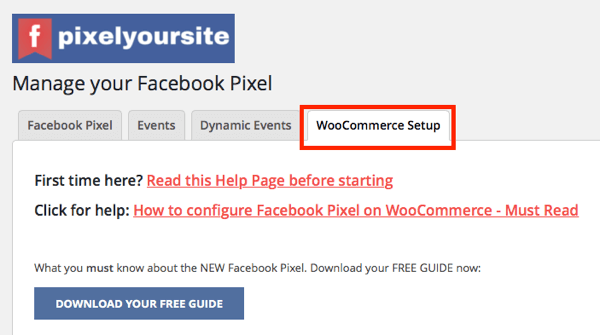 La integración de WooCommerce del complemento PixelYourSite le permite configurar eventos de comercio electrónico para su tienda.