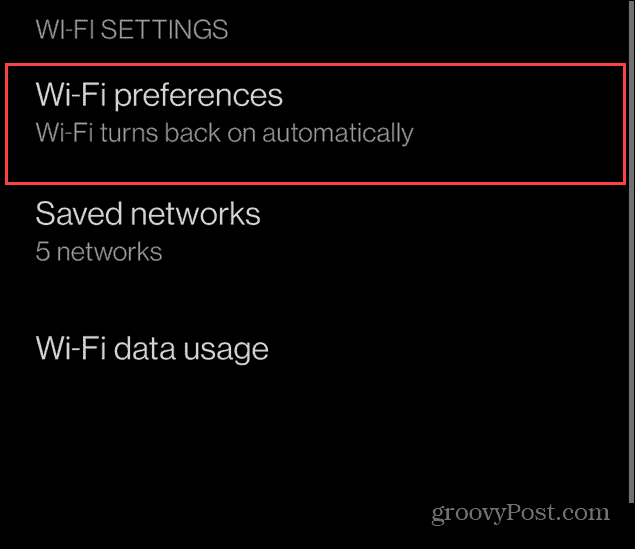 Activar Wi-Fi de Android automáticamente
