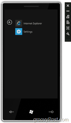 probar las funciones básicas de Windows Phone 7