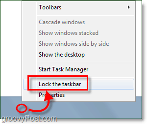 bloquear la barra de tareas en windows 7