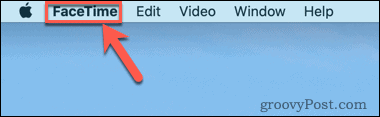 menú facetime de mac