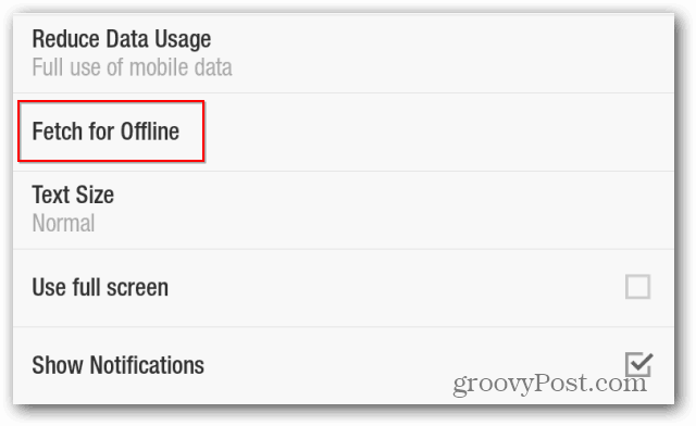 Flipboard reduce el uso de datos móviles reduce la búsqueda de uso de datos fuera de línea